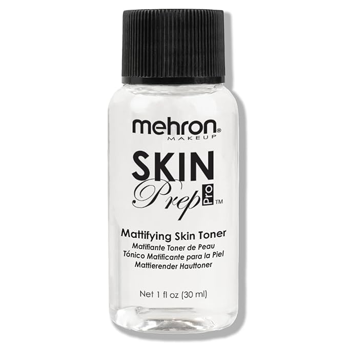 Mehron Makeup Skin Prep Pro Mattifying Skin Toner | Long Lasting Pre-Makeup Skin Primer (1 fl oz)-FemmiqueWomen