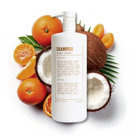 Blu Atlas Men's Natural Shampoo – Organic, Sulfate-Free, Paraben-Free – Deep Cleansing & Hydrating – Coconut Apricot Scent – Made in America – 32 oz-FemmiqueWomen
