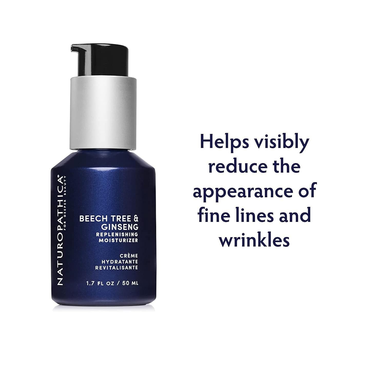 Naturopathica Beech Tree & Ginseng Replenishing Moisturizer, Hydrating and Firming Face Moisturizer, Antioxidant Rich Daily Face Lotion for Men and Women, 1.69 fl oz-FemmiqueWomen