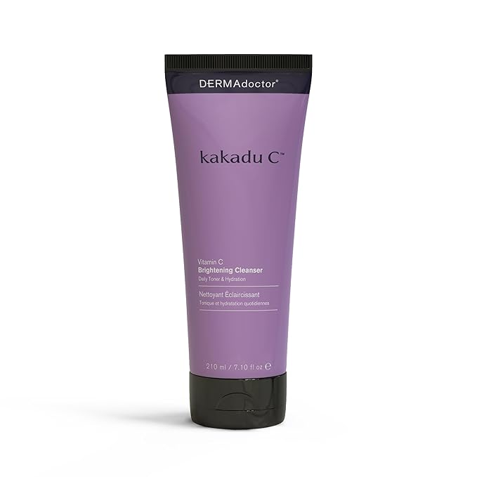 DERMAdoctor Vitamin C Facial Cleanser, Daily Face Wash, Toner, Makeup Remover | High-Potency Vitamin C from Kakadu Plum, Facial cleanser, Face Scrub, Cleanse Pores, Removes oil, Sunscreen, Pollutants-FemmiqueWomen