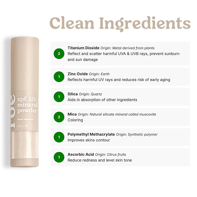 Roe Wellness- Kids SPF 50 Brush On Mineral Sunscreen Powder EWG Certified, Non-Toxic, Reef-Friendly, Easy to Apply for Kids, Babies & Parents (2Pack)-FemmiqueWomen