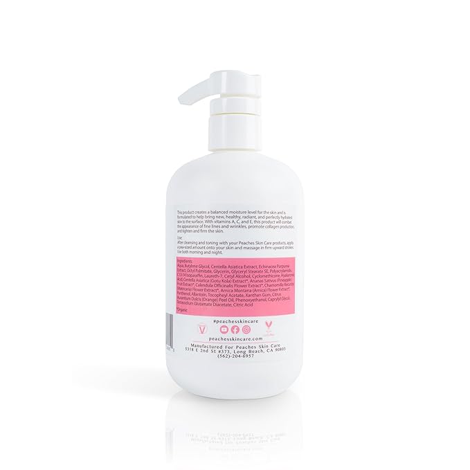 Hydrating Vegan Moisturizer with Vitamin E, Gotu Kola, and Pineapple – Age-Defying Face Cream for All Skin Types – Classic Moisturizer (16 oz)-FemmiqueWomen