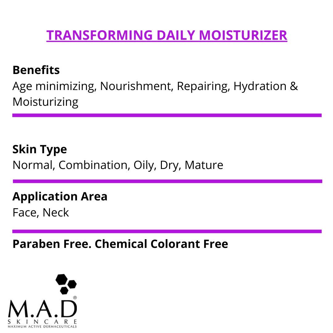 M.A.D Skincare Anti-Aging Transforming Daily Moisturizer 1.7 oz.-FemmiqueWomen