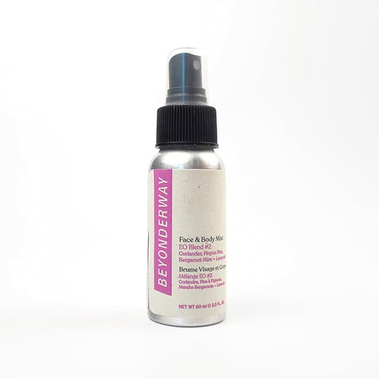 Multi-Use Mist 60ML - Signature Essential Oil Blend No. 2 with Bergamot Mint, Coriander, Lavender & Pinyon Pine - Infused with Aloe Vera Leaf Juice, Hydrates & Balances Skin-FemmiqueWomen