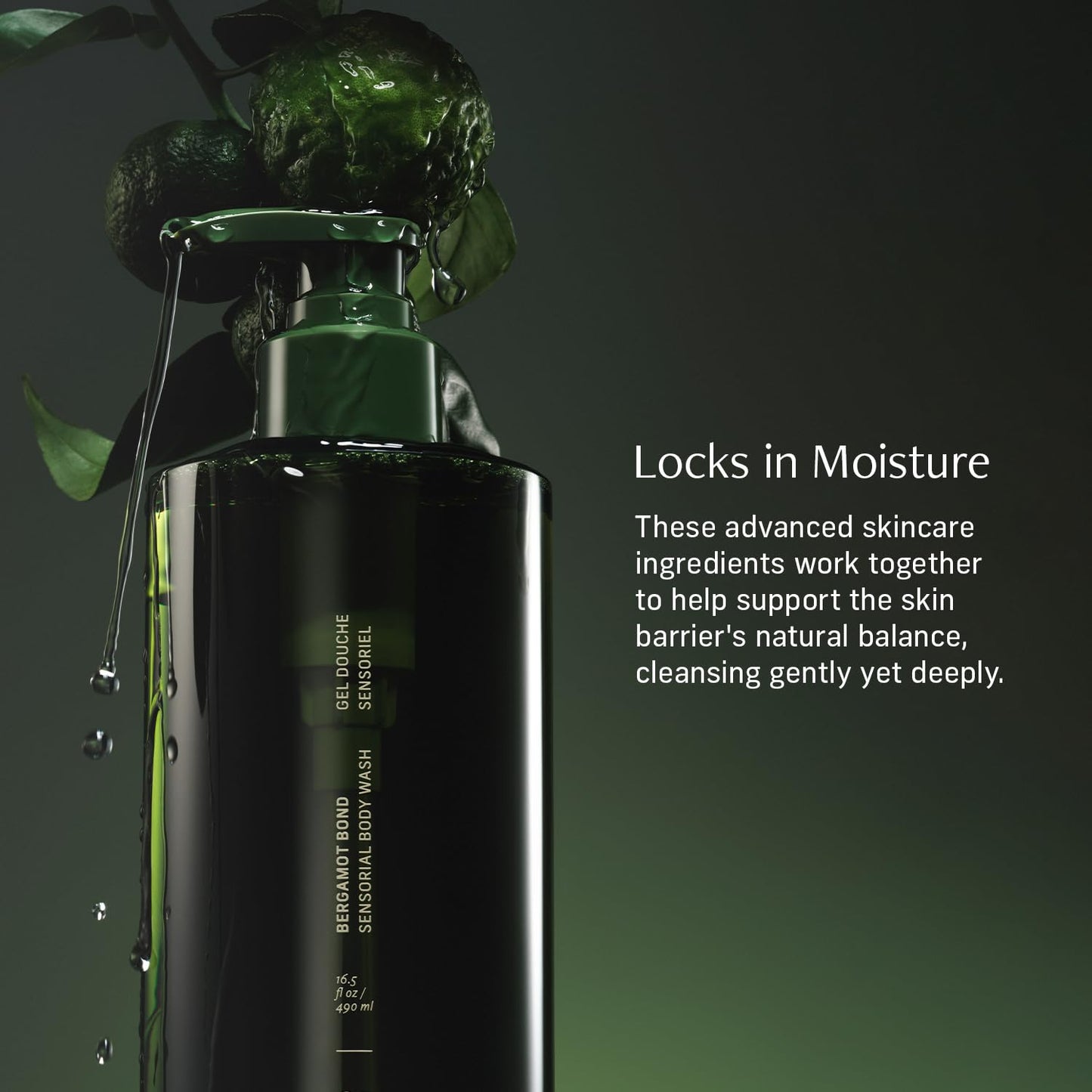 Sensorial Body Wash. Bergamot Bond Hydrating Cleanser with Moisture Locking Multi-Oil Complex, Sodium PCA and Glycerin. Nourishing Shower Gel for Women and Men, 16.5 Fl Oz Luxury Bodywash-FemmiqueWomen