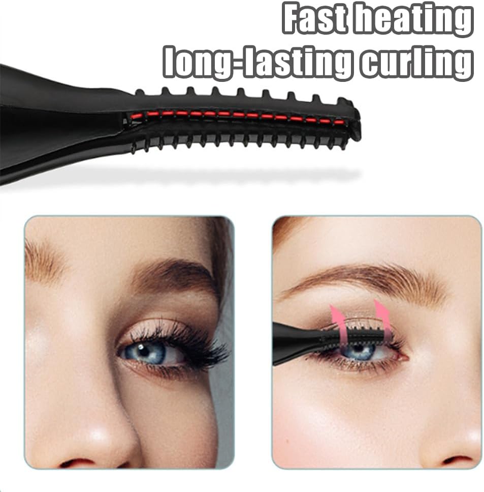 Peshoriadm Eyelash Curler, Electric Eyelash Curler Heated, 2025 New Heated Eyelash Curler with USB Charging, 3 Heat Modes and Smart Temperature Control, Natural Curling 24h Long-Lasting Curl (2Pcs-C)-FemmiqueWomen