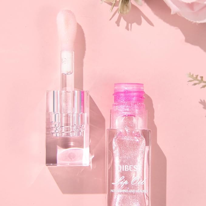 2Pcs Magic Color Changing Moisturizing Lip Glow Oil Plumping Glimmer Glow Lipstick, Hydrating Lip Gloss Lip Balm Transparent Lip Care, Long Lasting Moisturizing Non-sticky Fresh Texture Lip Oil-FemmiqueWomen