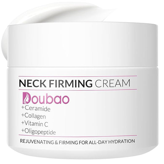 Neck Firming Creams for Tightening and Firming, Moisturizer Face Cream with Collagen, Hyaluronic Acid, Day & Night Anti-Aging Skin Tightening Cream Neck, Décolleté & Face – 1.7Fl Oz-FemmiqueWomen