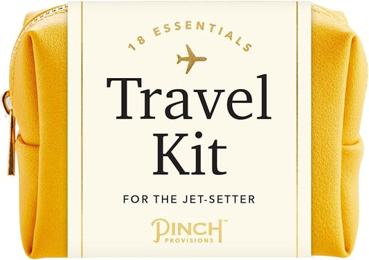 Pinch Provisions Travel Kit, includes 18 Must-Have Emergency Essential Items for Travelling, Ideal Road Trip or Airport Gift for Friends, Family & Peers, Portable Pouch-FemmiqueWomen
