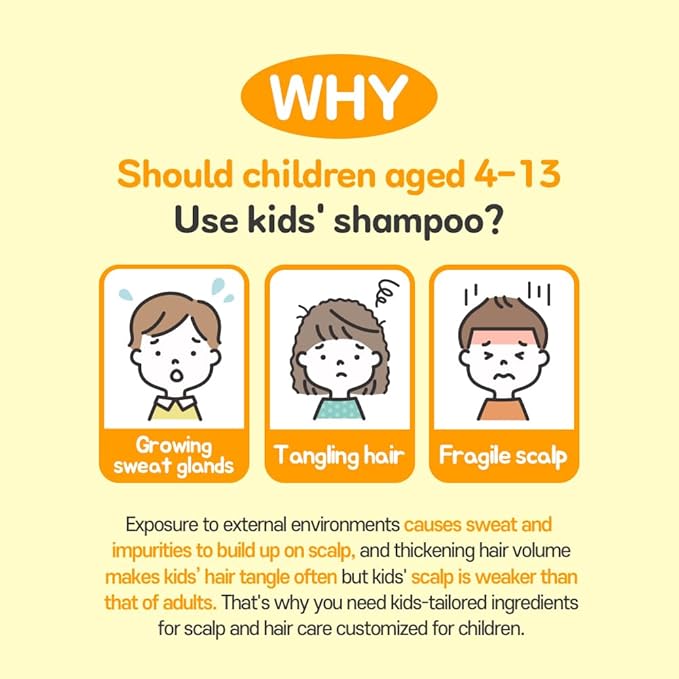 TS Kids Shampoo For Itchy, Dandruff Scalp Kids | Treatment for kids | Free Sulfate, Parabens, Silicones, Allergen (14.1 fl oz, 400ml)-FemmiqueWomen