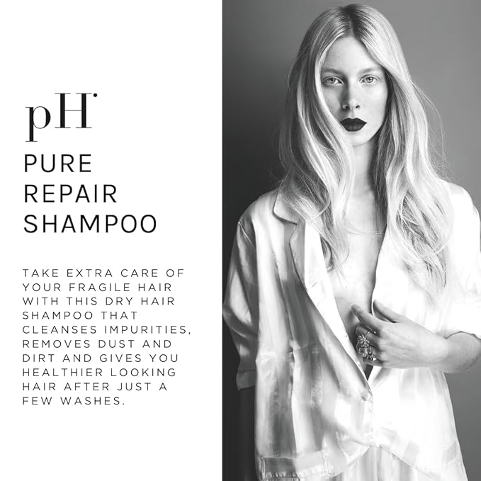 pH PURE HAIR Repair Moisturizing Shampoo 33.8 Oz - Hydrating Shampoo for Dry, Damaged & Color-Treated Hair - Revitalizing, Nourishing Formula to Restore Softness, Shine & Strength-FemmiqueWomen