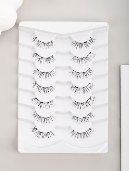 Natural Eyelashes Clean Lashes for Small Eyes C Curl Soft Eyelash Siligli-FemmiqueWomen