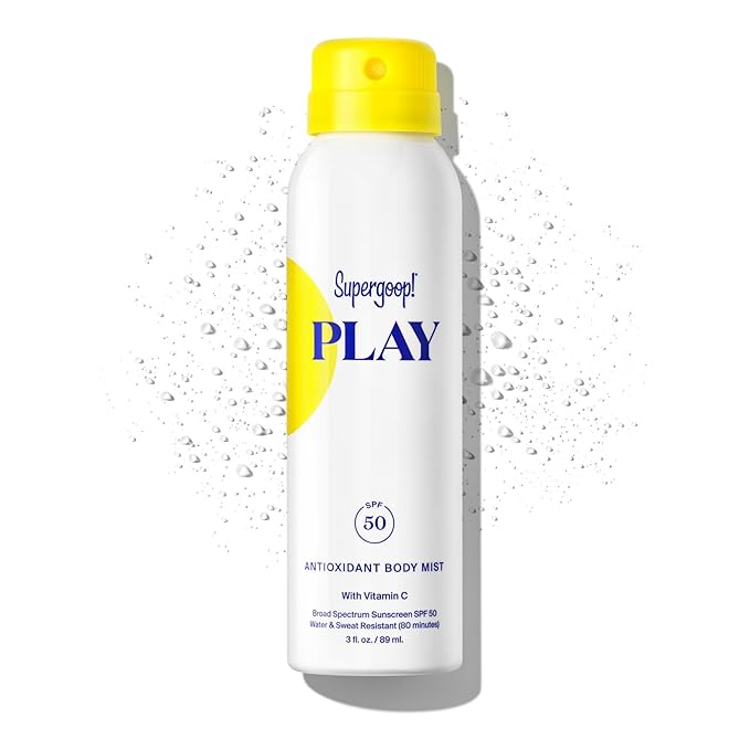 Supergoop! PLAY Antioxidant Body Mist w/Vitamin C - 3 fl oz - SPF 50 PA++++ Broad Spectrum Sunscreen - Body Spray - Great for Active Days-FemmiqueWomen