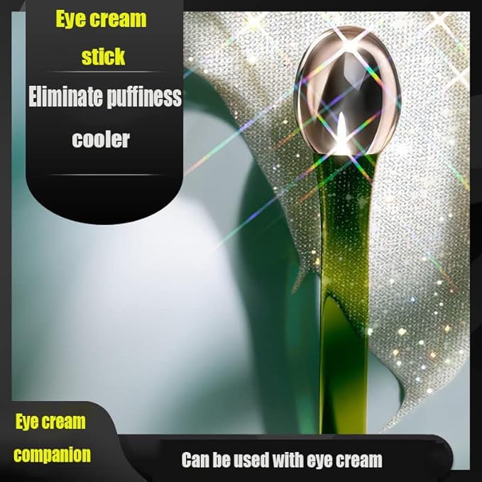 2 PCS Portable Eye Serum Cream Applicator Eyes Massage Tool, Can Be Used As Eyes Cream Spoon, Reduce Eye Swelling Flannel small gift bag-FemmiqueWomen