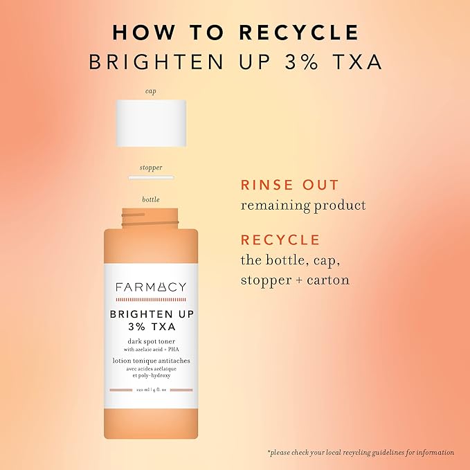 Farmacy 3% TXA Toner for Face - Brightening Face Toner for Oily Skin - Liquid Exfoliant with Azelaic Acid + 5% PHA to Target Visible Dullness + Help Reduce Uneven Skin Tone (50ml)-FemmiqueWomen