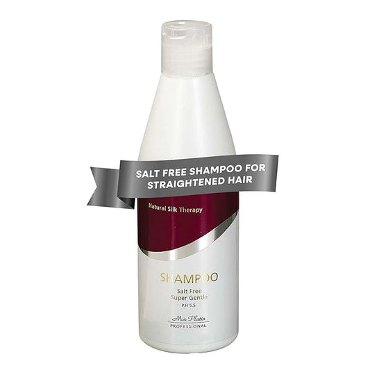 Mon Platin Natural Silk Therapy Salt-Free Shampoo for Straightened Hair - Protects Keratin & Brazilian Treatments, Sulphate-Free Formula, Keeps Hair Vibrant, 400ml-FemmiqueWomen