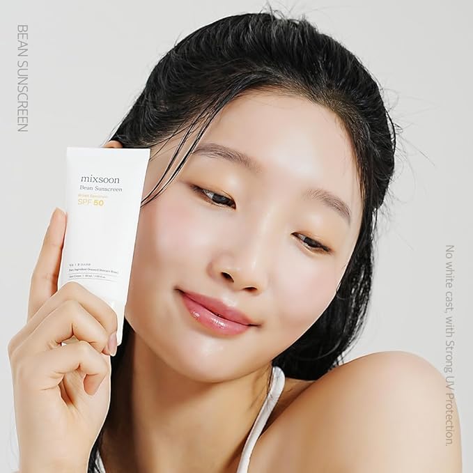 mixsoon Bean Sunscreen 1.69 Fl. Oz. / 50ml SPF 50 Airy Texture Type Lightweight No White Cast For Face Korean Glass Skin Care-FemmiqueWomen