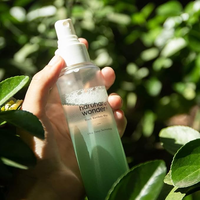 HARUHARU wonder Black Bamboo Mist, 5.07 fl.oz. Hydrating and Firming skin, Panax ginseng for clean and smooth skin surface, Korean Skincare, Vegan, Cruelty Free-FemmiqueWomen