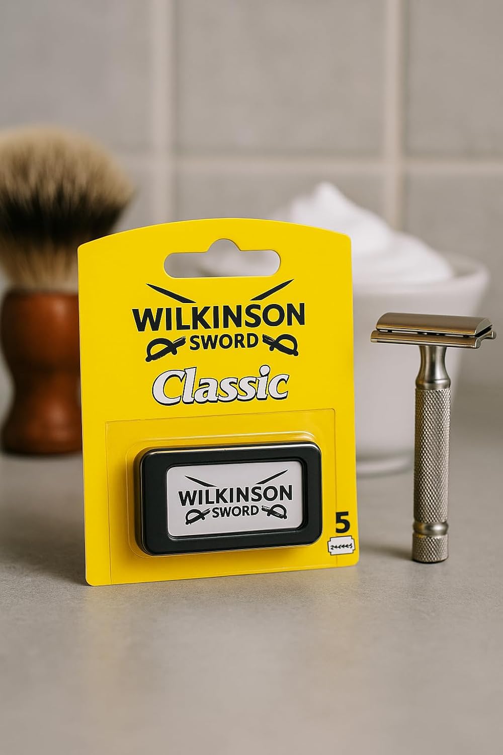 100 Wilkinson Sword Classic Double Edge Safety Razor Blades | German Made Stainless Steel Blades for Smooth, Close Shave | Fits All Double Edge Razors | 20 X 5-FemmiqueWomen