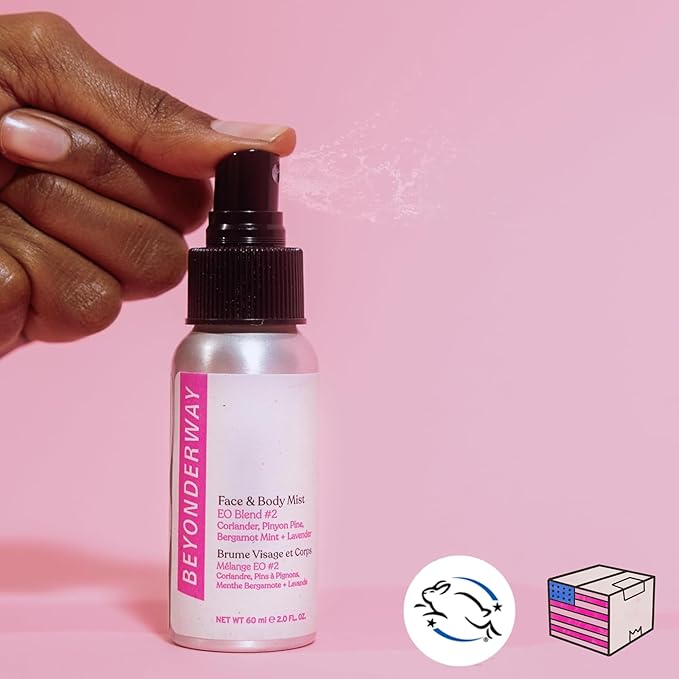 Multi-Use Mist 60ML - Signature Essential Oil Blend No. 2 with Bergamot Mint, Coriander, Lavender & Pinyon Pine - Infused with Aloe Vera Leaf Juice, Hydrates & Balances Skin-FemmiqueWomen