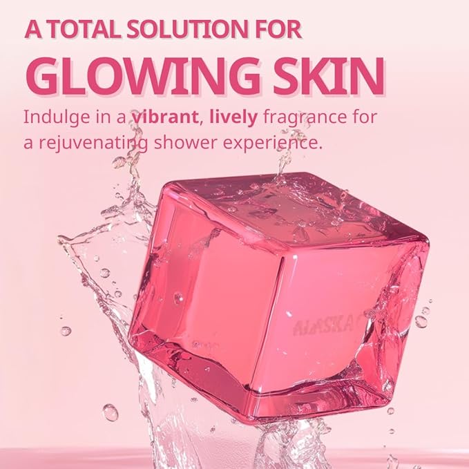 Rose Glow Perfumed Shower Bar Body Wash Dark Spot Removal 4.93 oz (Pack of 3) | Soft Smooth Skin Moisturizes Perfect for Women Gift Beauty Bundle Value Set (Rose Floral)-FemmiqueWomen