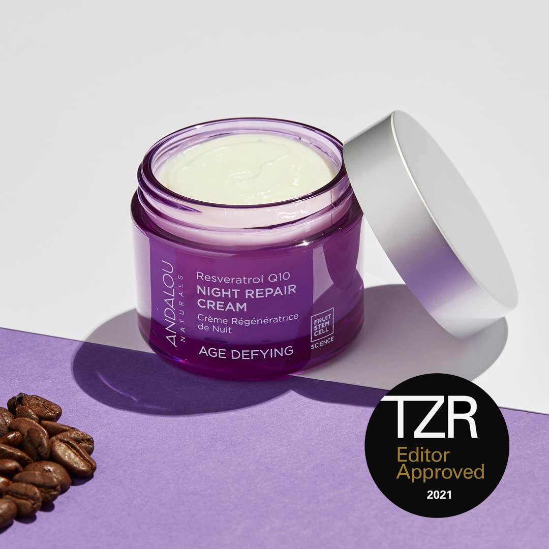 Andalou Naturals, Night Repair Cream Fruit Stem Cell, 1.7 Ounce-FemmiqueWomen