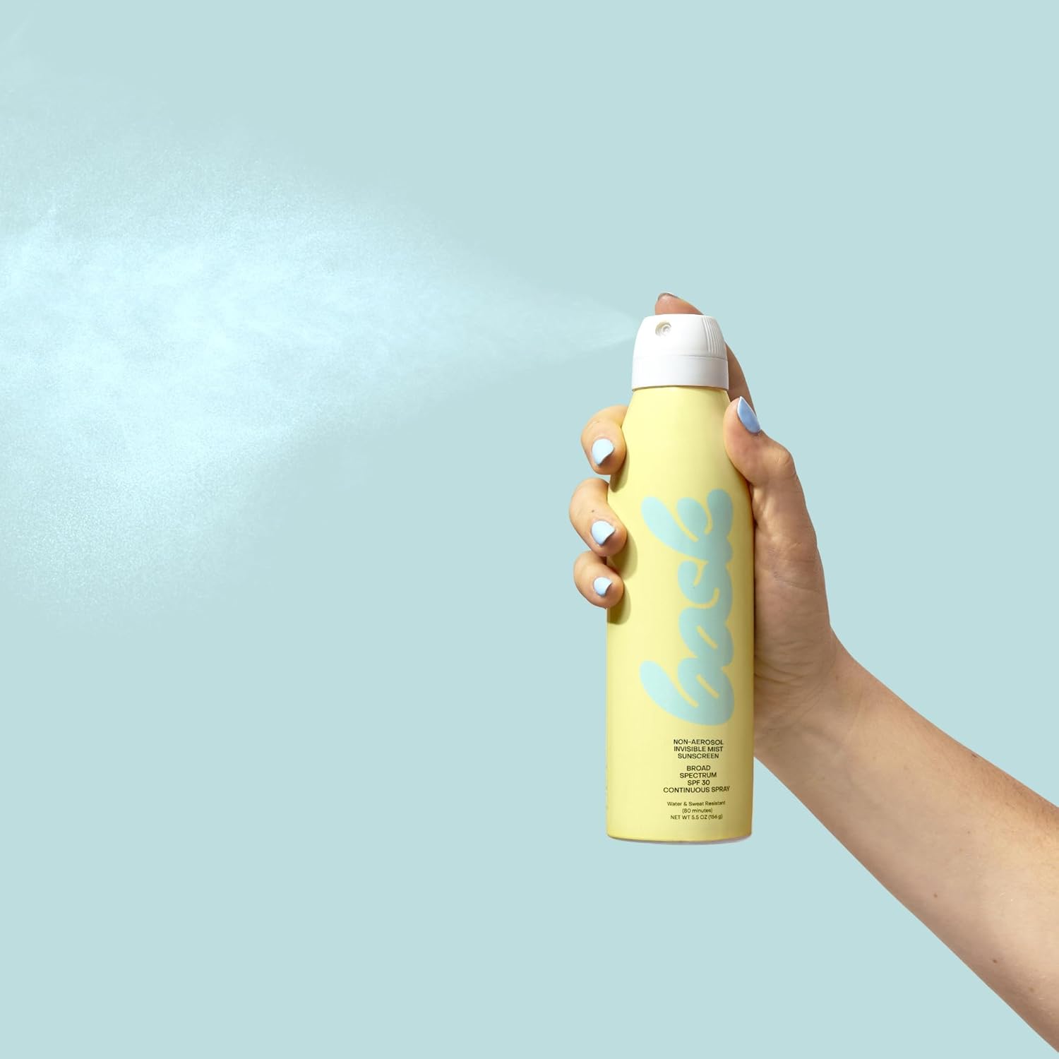 Bask Suncare SPF 30 Sunscreen Spray - Non-Aerosol, Broad Spectrum UVA/UVB Protection, Dermatologist Recommended, Moisturizing, Lightweight & Fast-Absorbing, 5.5 oz-FemmiqueWomen