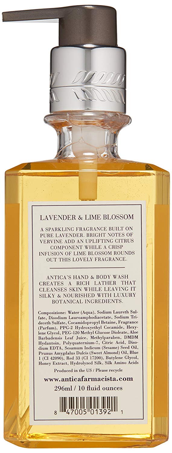 Antica Farmacista Hand Wash -Lavender & Lime Blossom, 10 Fl Oz (Pack of 1)-FemmiqueWomen