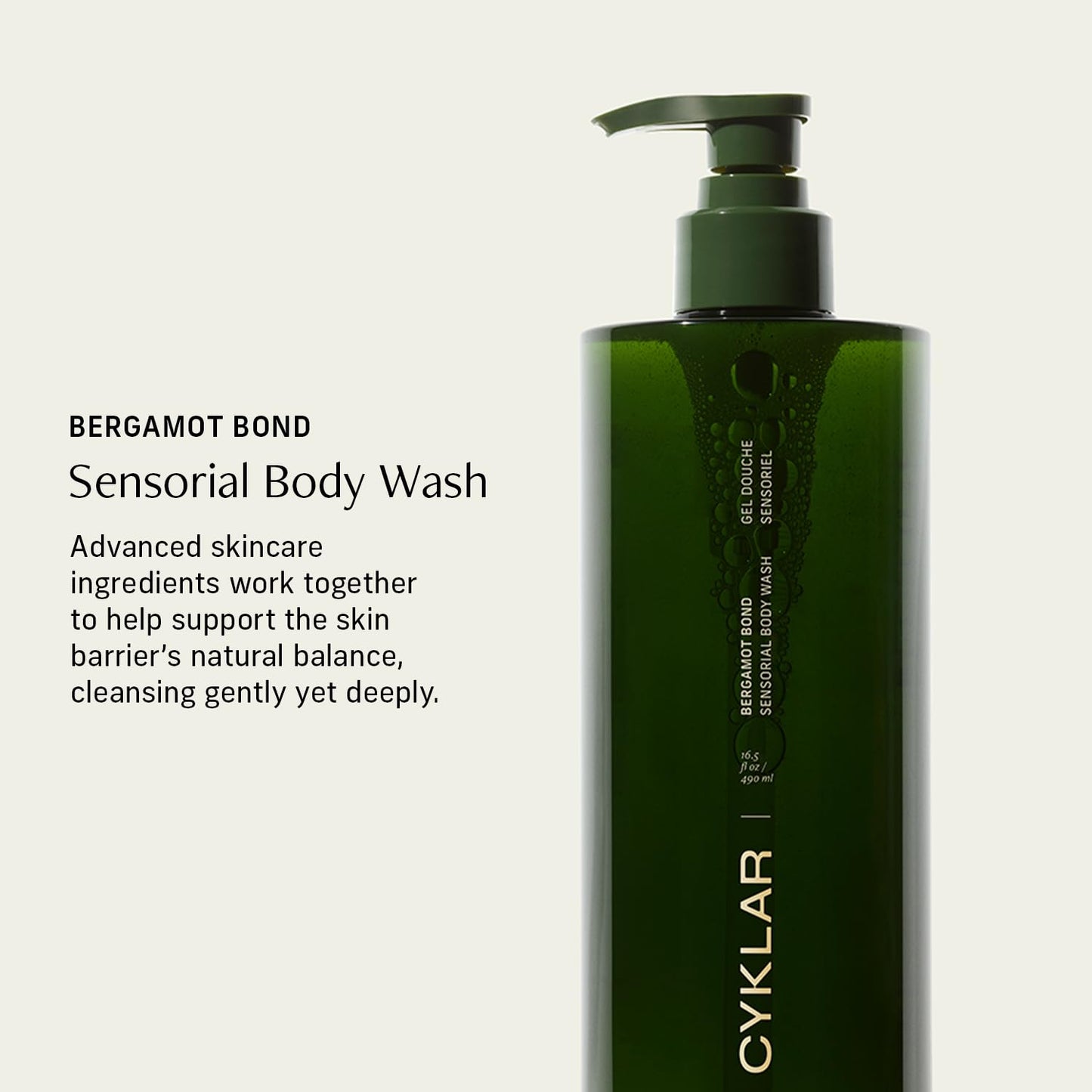 Sensorial Body Wash. Bergamot Bond Hydrating Cleanser with Moisture Locking Multi-Oil Complex, Sodium PCA and Glycerin. Nourishing Shower Gel for Women and Men, 16.5 Fl Oz Luxury Bodywash-FemmiqueWomen