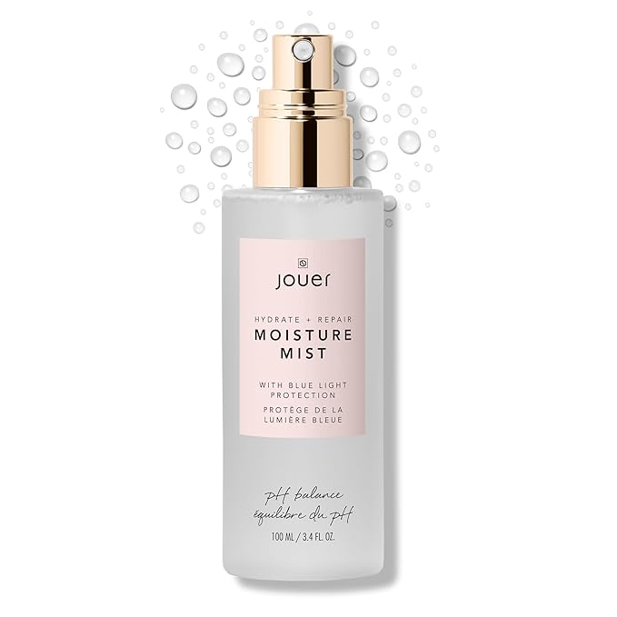 Jouer Hydrate & Repair Moisture Mist with Blue Light Protection, 100ml - Face Spray Mist Hydrating - Makeup Refreshing Mist - Vegan Friendly - Paraben, Gluten, Cruelty & Talc Free-FemmiqueWomen