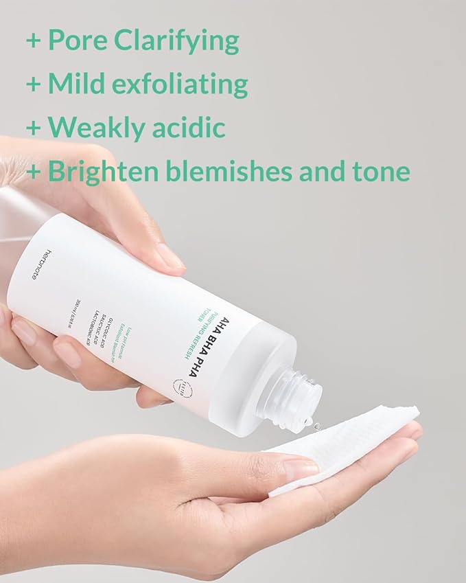 AHA BHA PHA Purifying Refresh Toner - Skin Trouble Eraser, Immediate Exfoliation & Sebum Removal - Contains Niacinamide for Breakouts - Removes Blocked Sebum & Dead Skin Cells, 6.76 f l. oz-FemmiqueWomen