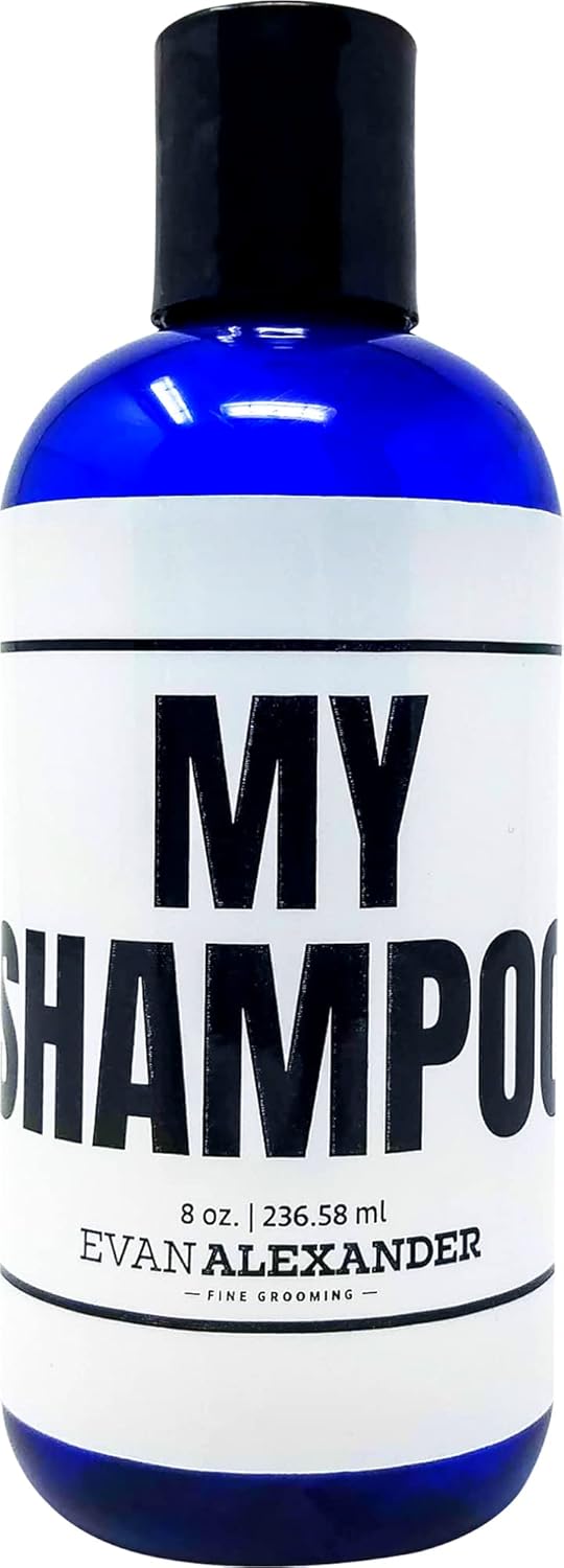 Evan Alexander Grooming MY Shampoo - Supports Hair Growth and Nourishes the Scalp with Peppermint Oil, Tea Tree Oil, Organic Aloe Vera - Vegan - 8 oz - Great Scent-FemmiqueWomen