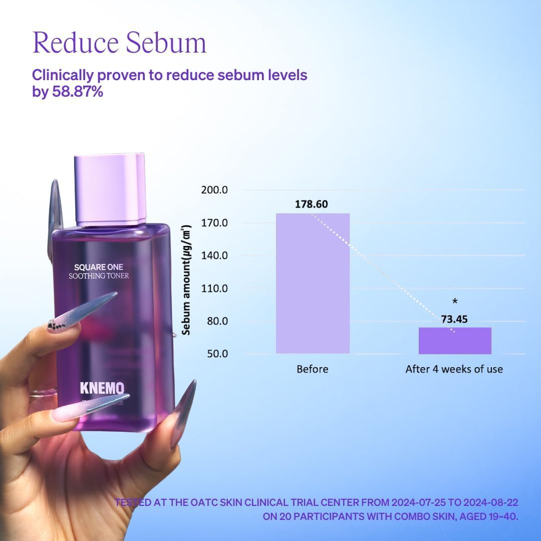 Square One Soothing Toner for Sensitive Skin with Calming CICA, Tea Tree, Anti-Sebum, Antioxidants, AHA, PHA, Niacinamide, Vegan, Cooling, Fragrance-Free | 5.07 fl oz ✦ 150ml-FemmiqueWomen