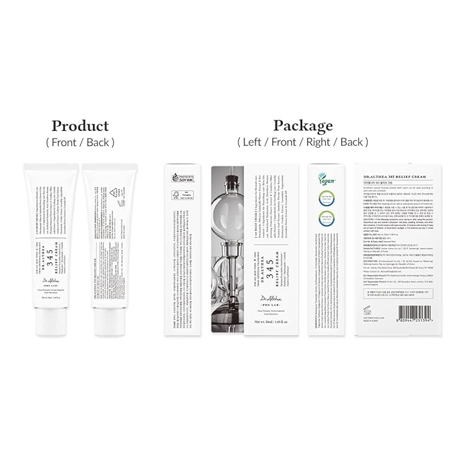 Dr.Althea 345 Relief Cream, Daily Face Moisturizer, Blemish Relief Care, Soothing Recovery & Moisture, Korean Vegan Skin Care for All Skin Types, 1.69 Fl Oz (Pack of 1)-FemmiqueWomen