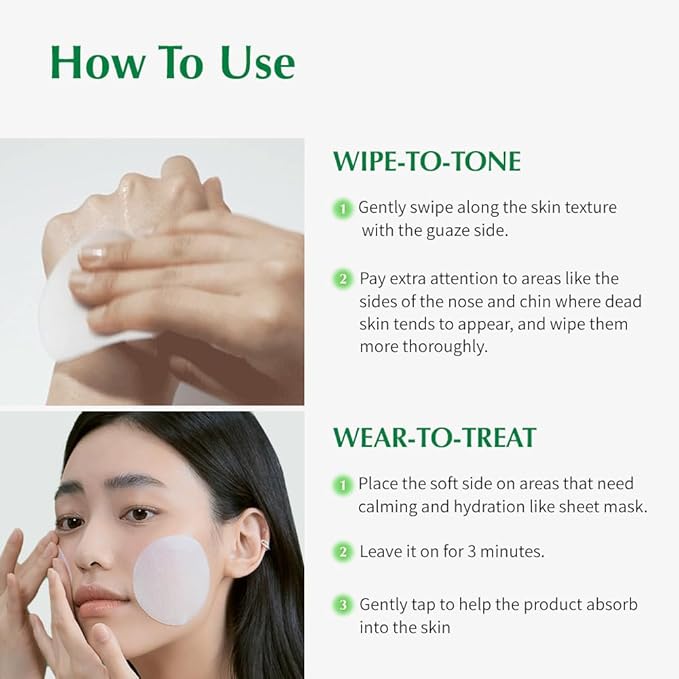 UIQ Biome Remedy Toner Pads, Dual-Textured Facial Pad for Hydrating, Moisturizing, Calming, Pore Care, Non Comedogenic, Daily Toner Pads for Soothing Skin 6.08 fl. oz., 70 Sheets-FemmiqueWomen