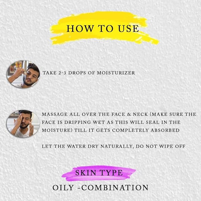 Roots & Herbs Ayurvedic Natural Treatment 100% Vegan No Paraben Lavang Rehydrating Skin Moisturizer Elixir for Men- 50 ML-FemmiqueWomen