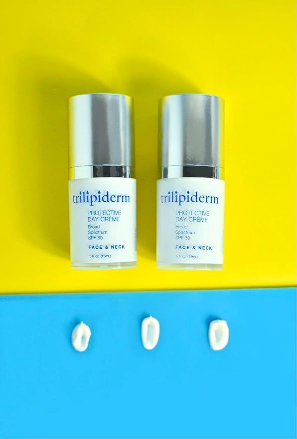 Trilipiderm Rehydration Night Créme .5oz + Protective Day Créme Broad Spectrum SPF 30 .5oz Travel/Trial Size Transformative, moisture-rich crème with hyaluronic acid and Retinol-FemmiqueWomen
