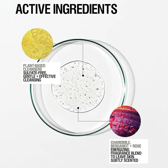 Grown Alchemist Energize Body Cleanser, Chamomile, Bergamot & Rose Body Cleanser. Gentle Body Wash that Hydrates and Cleanses Skin (300 ml).-FemmiqueWomen