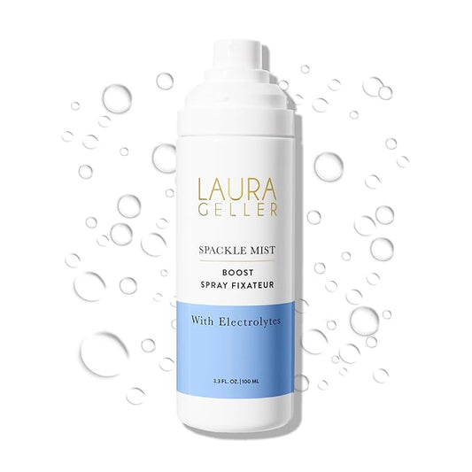 LAURA GELLER NEW YORK Spackle Mist Boost Setting Spray with Electrolytes - Long-Lasting Makeup Spray with Blue Light Protection - Dewy Skin Makeup Setting Spray-FemmiqueWomen
