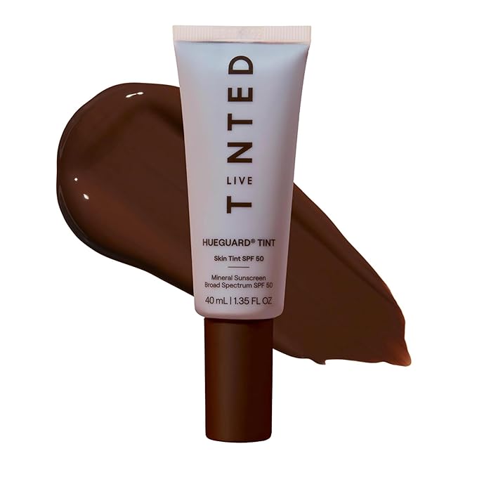 Live Tinted Hueguard Skin Tint SPF 50 - Tinted Mineral Sunscreen with Light-Medium Buildable Coverage With a Hydrating and Radiant Finish - Water and Sweat Resistant, 1.35 fl oz - Shade 01-FemmiqueWomen