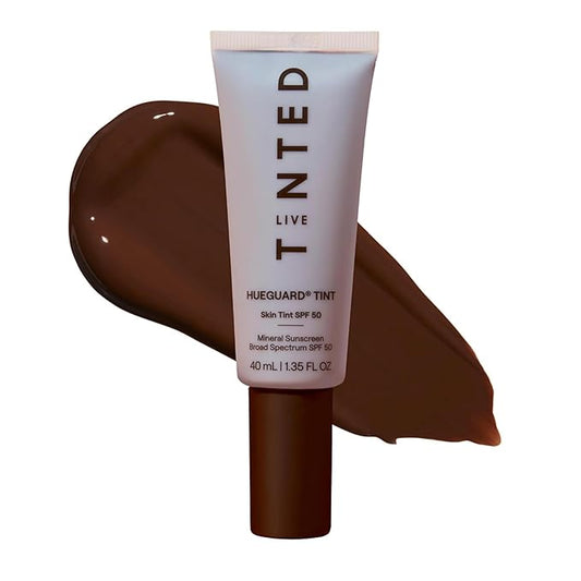 Live Tinted Hueguard Skin Tint SPF 50 - Tinted Mineral Sunscreen with Light-Medium Buildable Coverage With a Hydrating and Radiant Finish - Water and Sweat Resistant, 1.35 fl oz - Shade 01-FemmiqueWomen