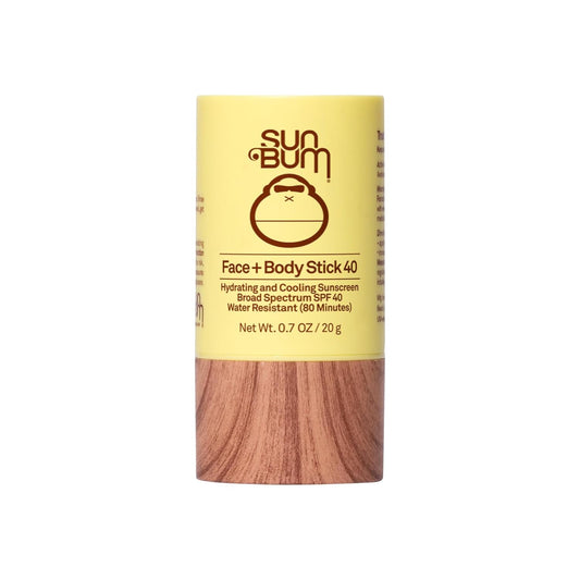 Sun Bum Original SPF 40 Face and Body Sunscreen Stick - Water resistant Broad Spectrum Facial Sunscreen - Hawaii 104 Act Compliant (Made Without Octinoxate & Oxybenzone) - Travel Size - 0.7 oz-FemmiqueWomen