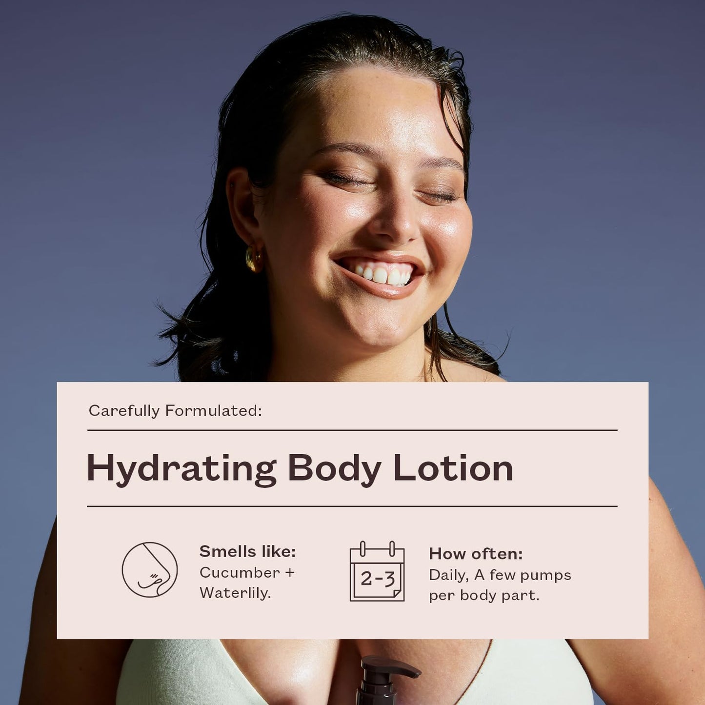 frank body Hydrating Body Lotion | Hydrates, Soothes & Moisturizes Dry Skin | Hyaluronic Acid, Aloe Vera & Glycerin | Lightweight | Cucumber & Waterlily Scent | Vegan & Cruelty Free | 250ml-FemmiqueWomen