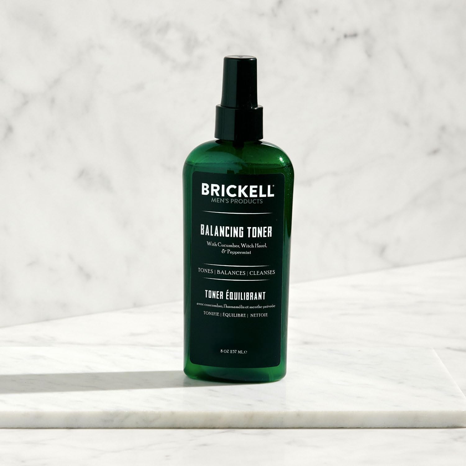 Brickell Men's Balancing Face Toner for Men, Natural and Organic Alcohol-Free Facial Toner with Witch Hazel, 8 Ounce, Scented-FemmiqueWomen