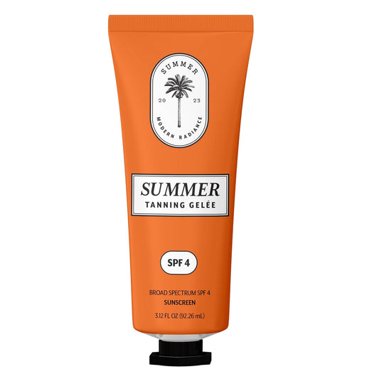 Summer Gelée Tanning Gel – SPF 4 Luxe Bronzing Accelerator – Hydrating & Silky Gel for a Deep, Radiant Tan – Non-Greasy, Fast-Absorbing Formula – 3.12 FL OZ – Made in USA-FemmiqueWomen
