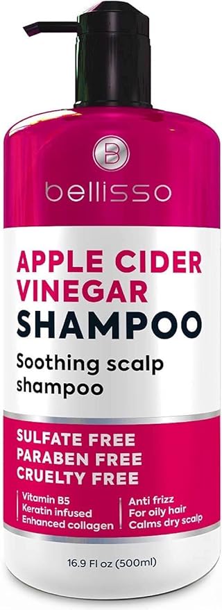 Apple Cider Vinegar Shampoo - Sulfate Paraben and Silicon Free Anti Dandruff Product for Women and Men - Deeply Moisturizing Formula - Dry Scalp Treatment for Oily Hair – Professional Grade Products-FemmiqueWomen