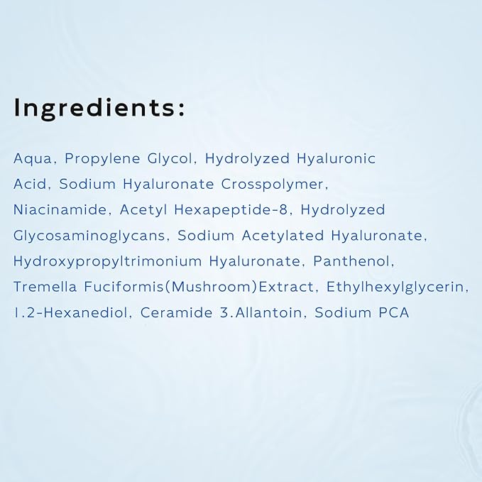 3% Hyaluronic Acid Serum for Face, Anti-Aging Hydrating Serum with 20,000 ppm Ceramide NP & 10,000ppm Acetyl Hexapeptide-8, Korean Skincare ultra hydrating serum, turm Skin/Sensitive Skin(1.5 ml*30)-FemmiqueWomen