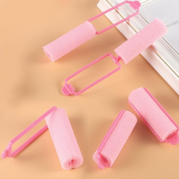 12 Pcs Foam Sponge Hair Rollers 2.4 Inch Hair Curlers to Sleep In Soft Sleep Rollers for Curls Style Heatless Curler Hair Christmas Party Hairstyles-FemmiqueWomen