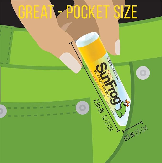 Royal SunFrog | 2-Pack Tropical Lip Balm with SPF 45 Sun Protection | Protects, Soothes, and Moisturizes with Vitamin E and Sunscreen (0.15oz/4.25g Per Stick)-FemmiqueWomen