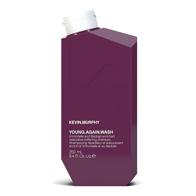 KEVIN.MURPHY YOUNG.AGAIN.WASH - Moisturising Anti-Ageing Shampoo - For Ageing, Damaged & Brittle Hair - Hair Repair - Amino Acids & Lotus Flower Extract - Sulphate & Paraben Free - 250 mL / 8.4 fl oz-FemmiqueWomen